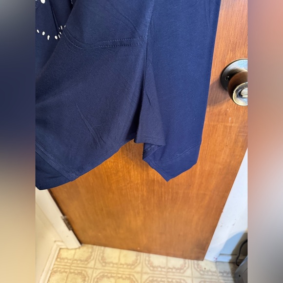 New With Tags, Beautiful Navy Women's Tunic, Size 14, 3/4 Sleeves & V-Neckline - Picture 17 of 17